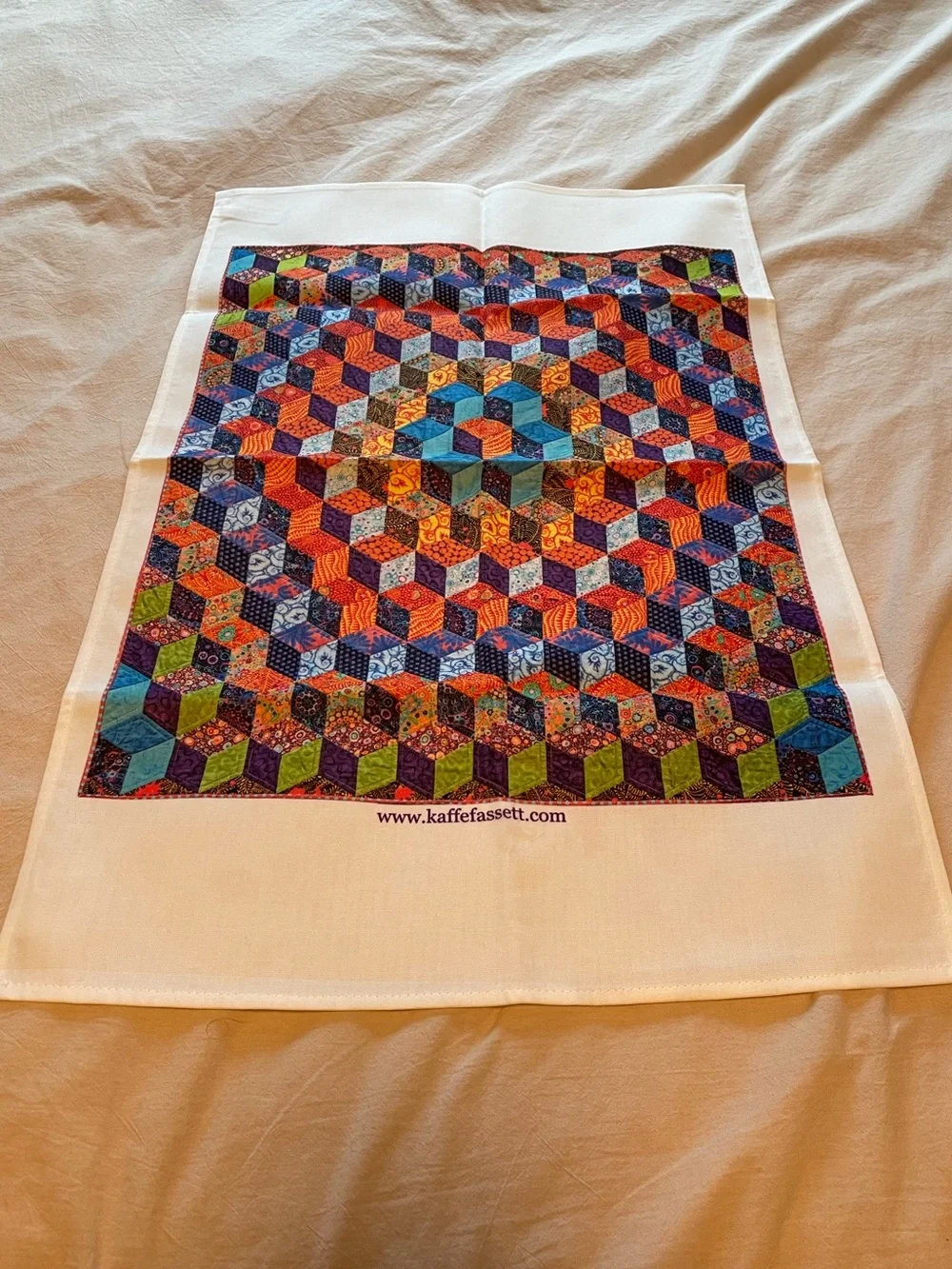 Kaffe Fassett Colorful Geometric Tea Towel